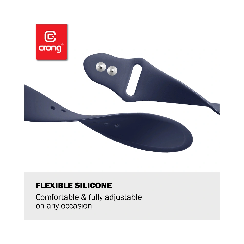 Pasek Crong Liquid Apple Watch 4/5/6/7/SE/8/9/Ultra 44/45/49mm (fioletowy)