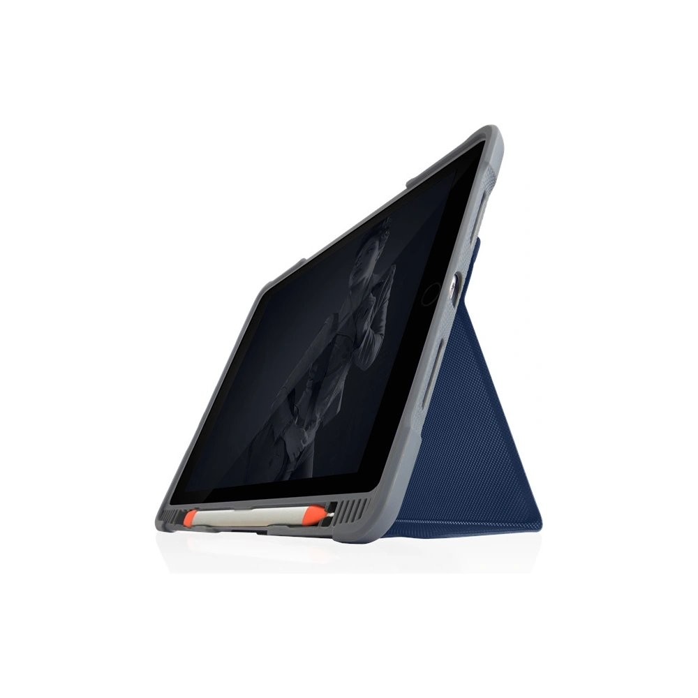 Etui STM Dux Plus Duo Apple iPad 10.2 2019/2020/2021 (7., 8. i 9. generacji) MIL-STD-810G Pencil charger (Midnight Blue)