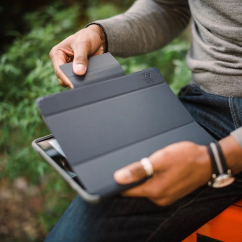 Kup Etui STM Dux Plus Duo Apple iPad 10.2 2019/2020/2021 (7., 8. és 9. generáció) MIL-STD-810G Ceruza töltő (Éjféli kék) - STM15 - {ean13} - Sklep Home Screen
