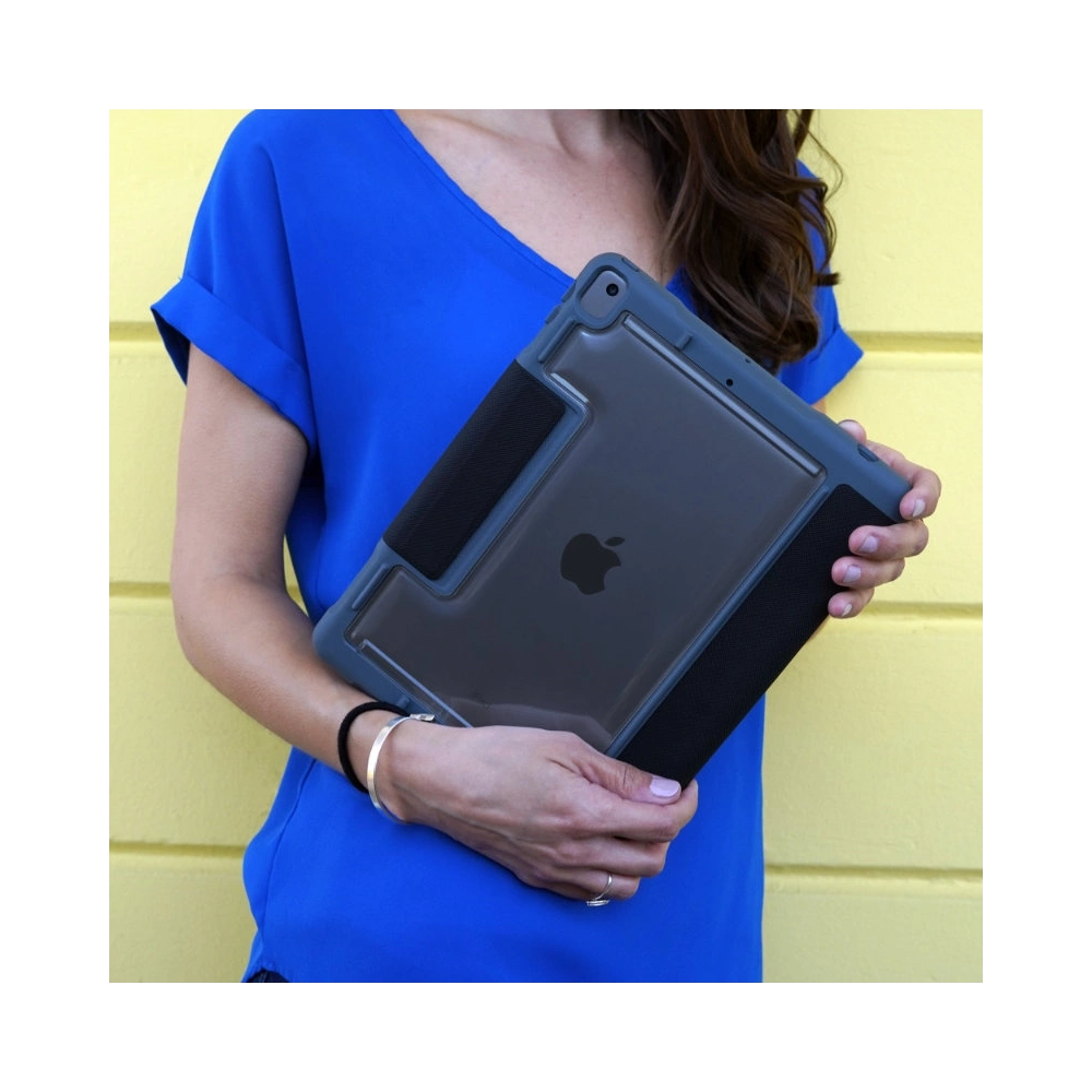 Etui STM Dux Plus Duo Apple iPad 10.2 2019/2020/2021 (7., 8. i 9. generacji) MIL-STD-810G Pencil charger (Midnight Blue)