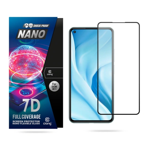 Kup Hybidní sklo Crong 7D Nano Flexible Glass Xiaomi Mi 11 Lite 5G - CRG374 - {ean13} - Sklep Home Screen