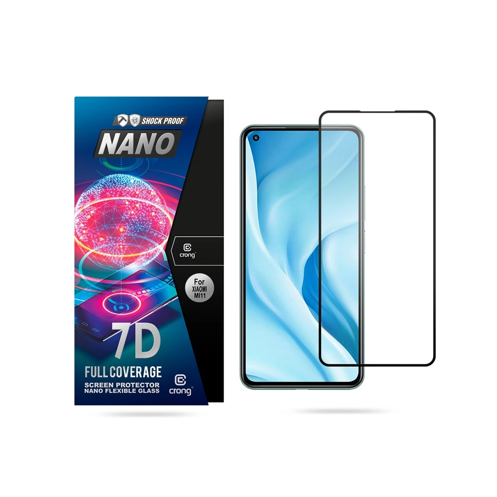 Szkło hybrydowe Crong 7D Nano Flexible Glass Xiaomi Mi 11 Lite 5G