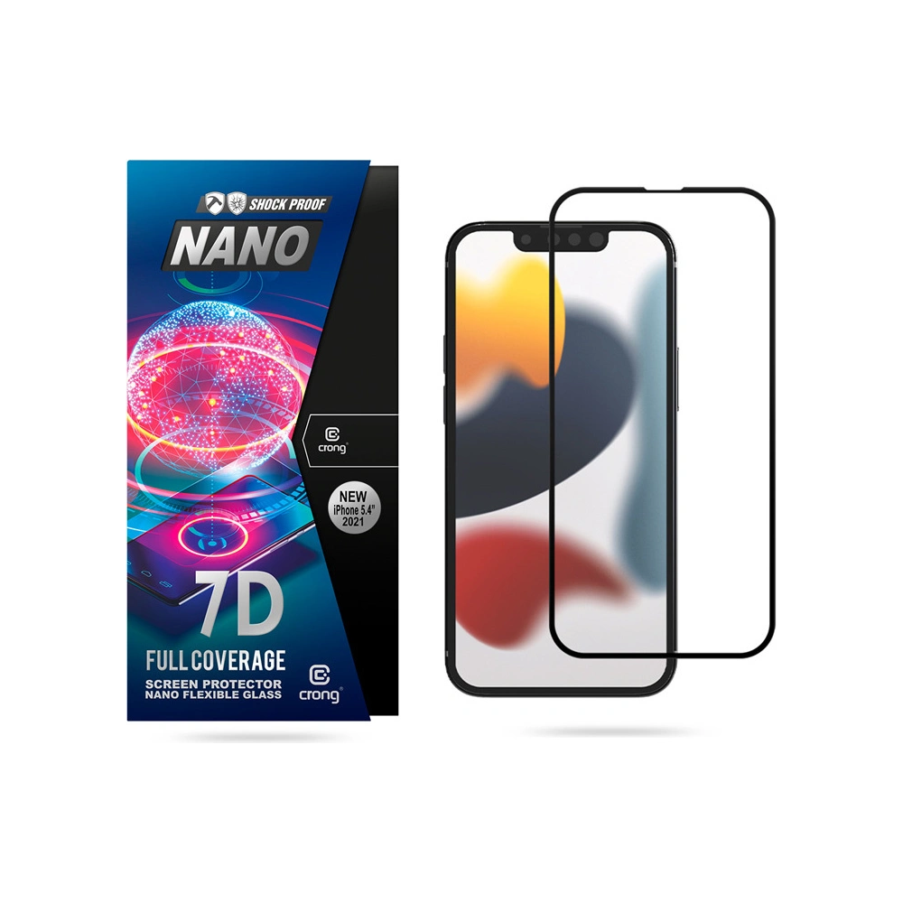 Szkło hybrydowe Crong 7D Nano Flexible Glass Apple iPhone 13 mini