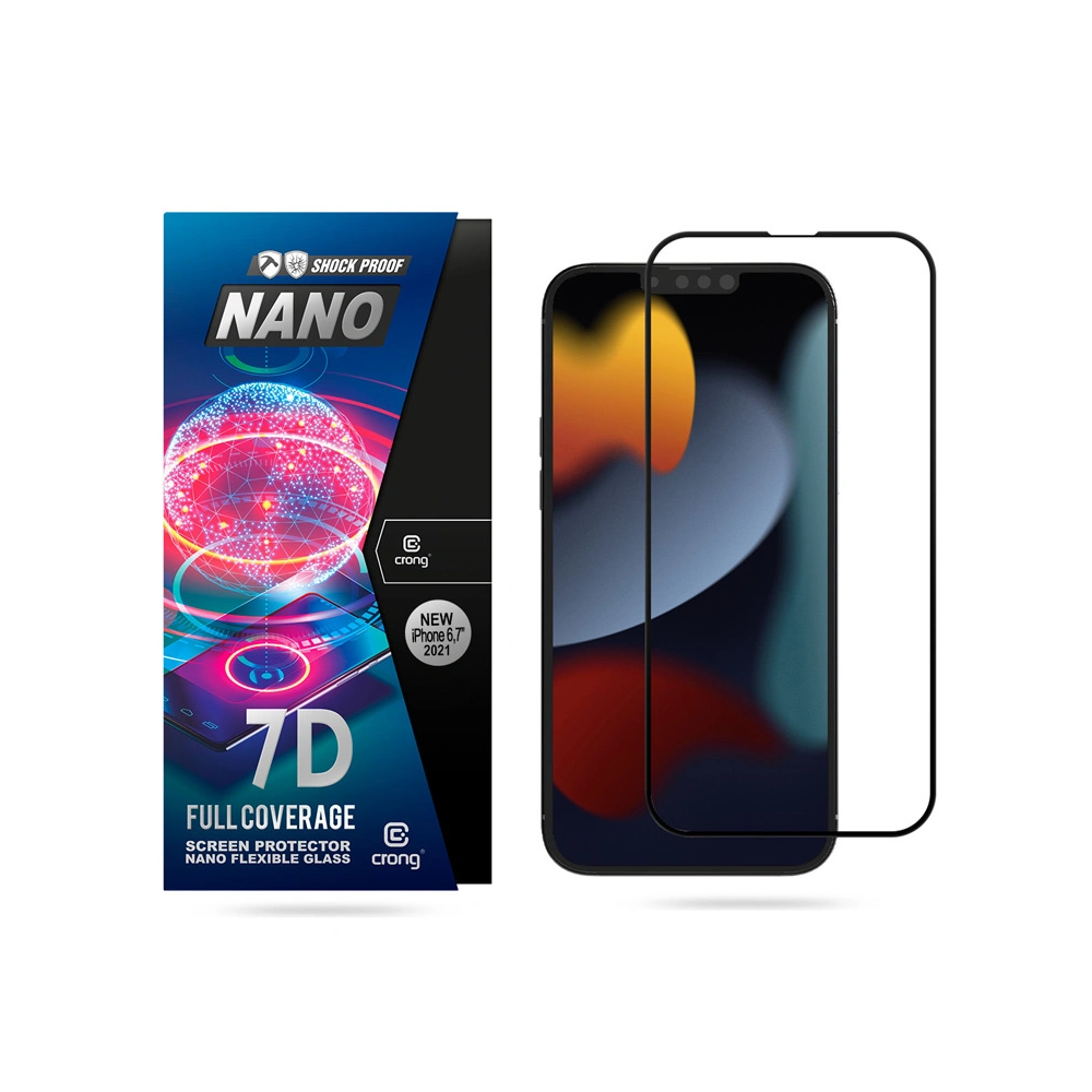 Szkło hybrydowe Crong 7D Nano Flexible Glass Apple iPhone iPhone 14 Plus / 15 Plus