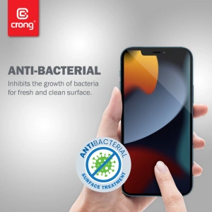 Kup Szkło hartowane Crong Anti-Bacterial 3D Armour Glass Apple iPhone 14/13/13 Pro + ramka instalacyjna - CRG405 - {ean13} - Sklep Home Screen