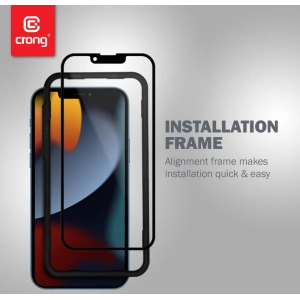 Buy Crong Anti-Bacterial 3D Armour Glass Apple iPhone 14/13/13 Pro + installation frame - CRG405 - {ean13} - Home Screen Store Europe