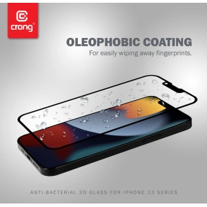 Kup Szkło hartowane Crong Anti-Bacterial 3D Armour Glass Apple iPhone 14/13/13 Pro + ramka instalacyjna - CRG405 - {ean13} - Sklep Home Screen