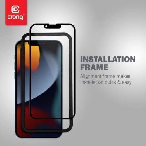 Kup Szkło hartowane Crong Anti-Bacterial 3D Armour Glass Apple iPhone iPhone 14 Plus / 15 Plus + ramka instalacyjna - CRG406 - {ean13} - Sklep Home Screen