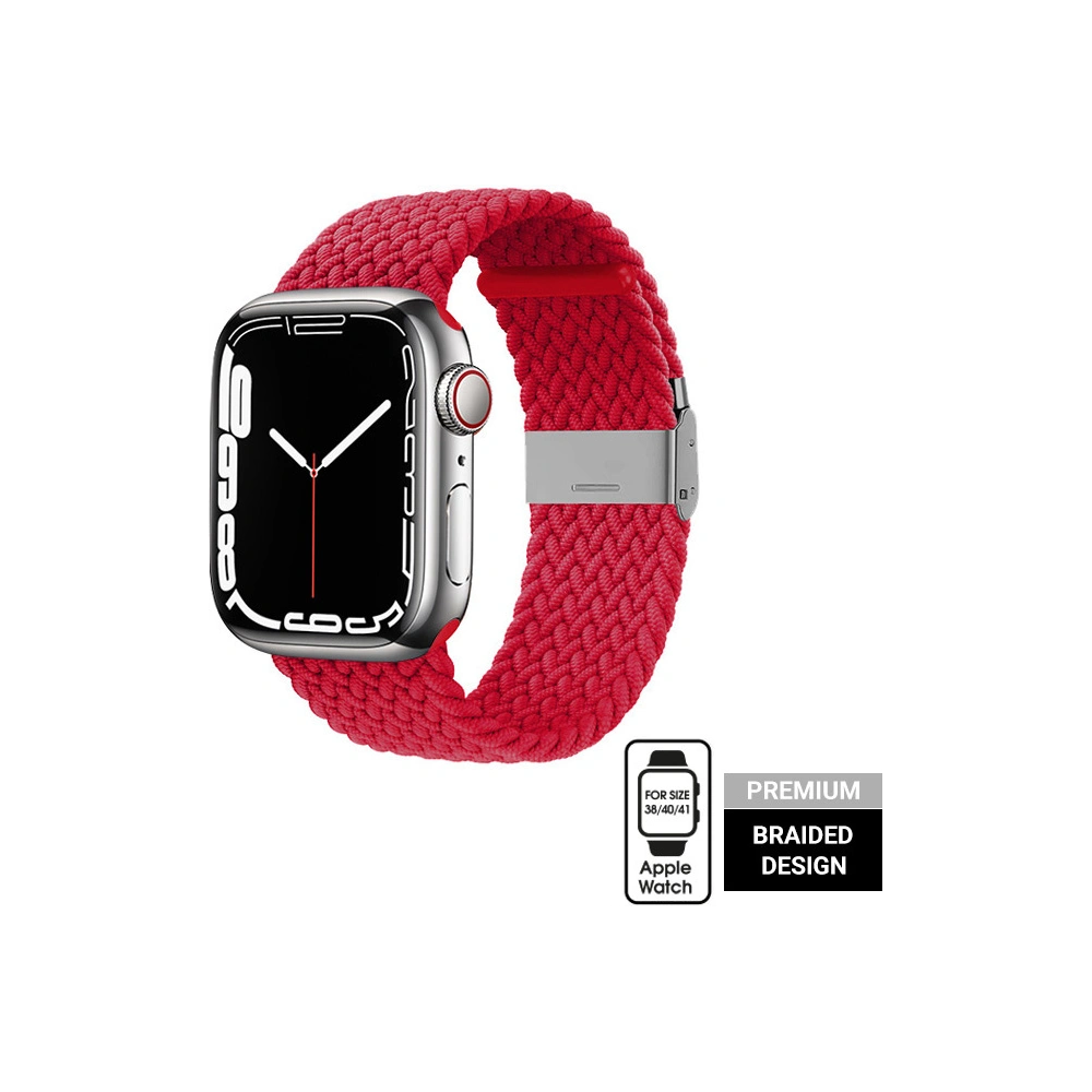 Pasek Crong Wave Band Apple Watch 4/5/6/7/SE/8/9/10 40/41/42mm (czerwony)