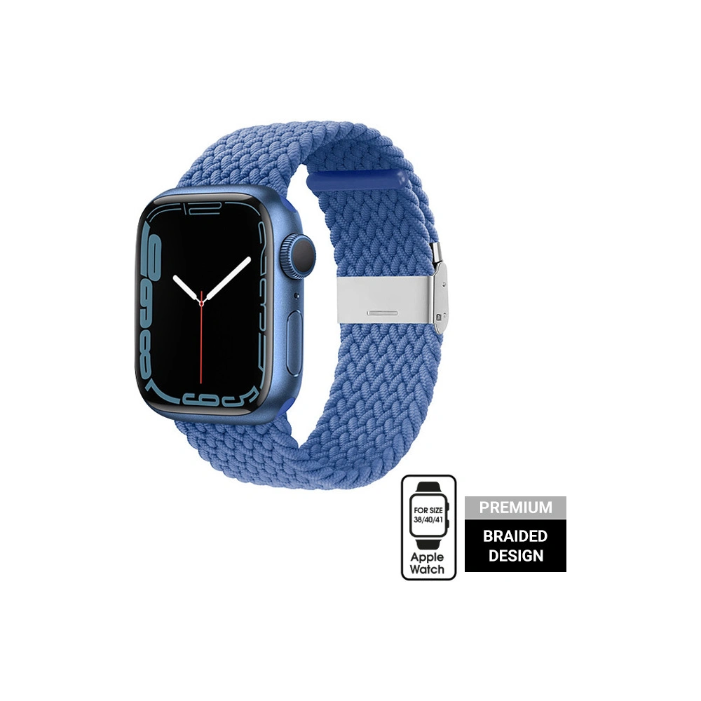 Pasek Crong Wave Band Apple Watch 4/5/6/7/SE/8/9/10 40/41/42mm (niebieski)