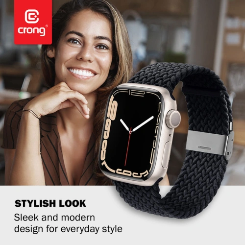 Kup Pasek Crong Wave Band Apple Watch 4/5/6/7/SE/8/9/10 40/41/42mm (grafit) - CRG425 - {ean13} - Sklep Home Screen