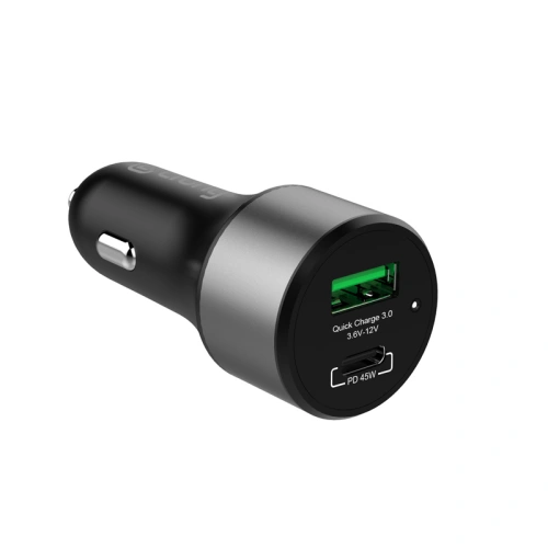 Kup Autós töltő Crong Power Car Charger 63W USB-C PD 45W + USB QC 3.0 18W (fekete) - CRG430 - {ean13} - Sklep Home Screen