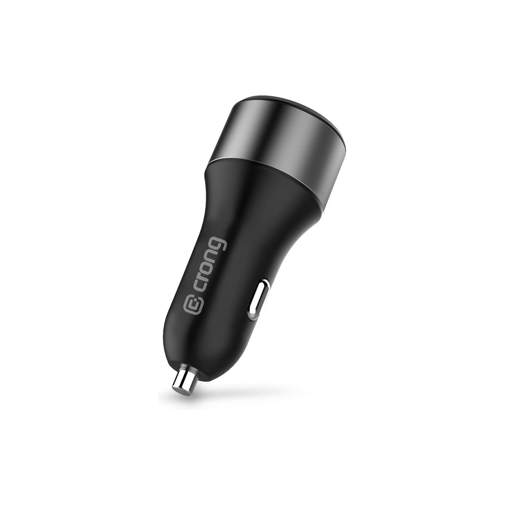 Ładowarka samochodowa Crong Power Car Charger 63W USB-C PD 45W + USB QC 3.0 18W (czarny)