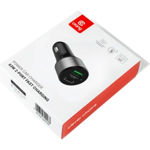 Kup Ładowarka samochodowa Crong Power Car Charger 63W USB-C PD 45W + USB QC 3.0 18W (czarny) - CRG430 - {ean13} - Sklep Home Screen