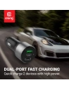 Kup Autós töltő Crong Power Car Charger 63W USB-C PD 45W + USB QC 3.0 18W (fekete) - CRG430 - {ean13} - Sklep Home Screen