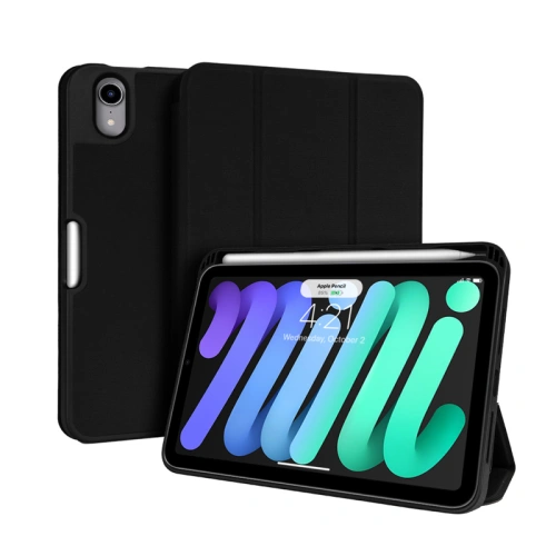Kup Etui Crong FlexFolio Apple iPad mini 2021 (6. generációs) / iPad mini 8.3" 2024 7gen Ceruza tartó (fekete) - CRG432 - {ean13} - Sklep Home Screen