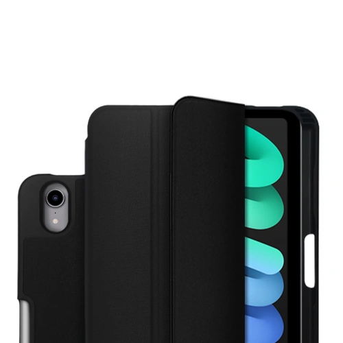 Kup Etui Crong FlexFolio Apple iPad mini 2021 (6. generációs) / iPad mini 8.3" 2024 7gen Ceruza tartó (fekete) - CRG432 - {ean13} - Sklep Home Screen