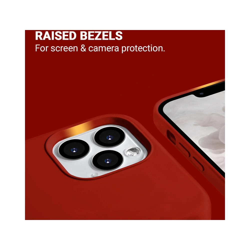 Etui Crong Color Cover Magnetic MagSafe Apple iPhone 13 Pro Max (czerwony)