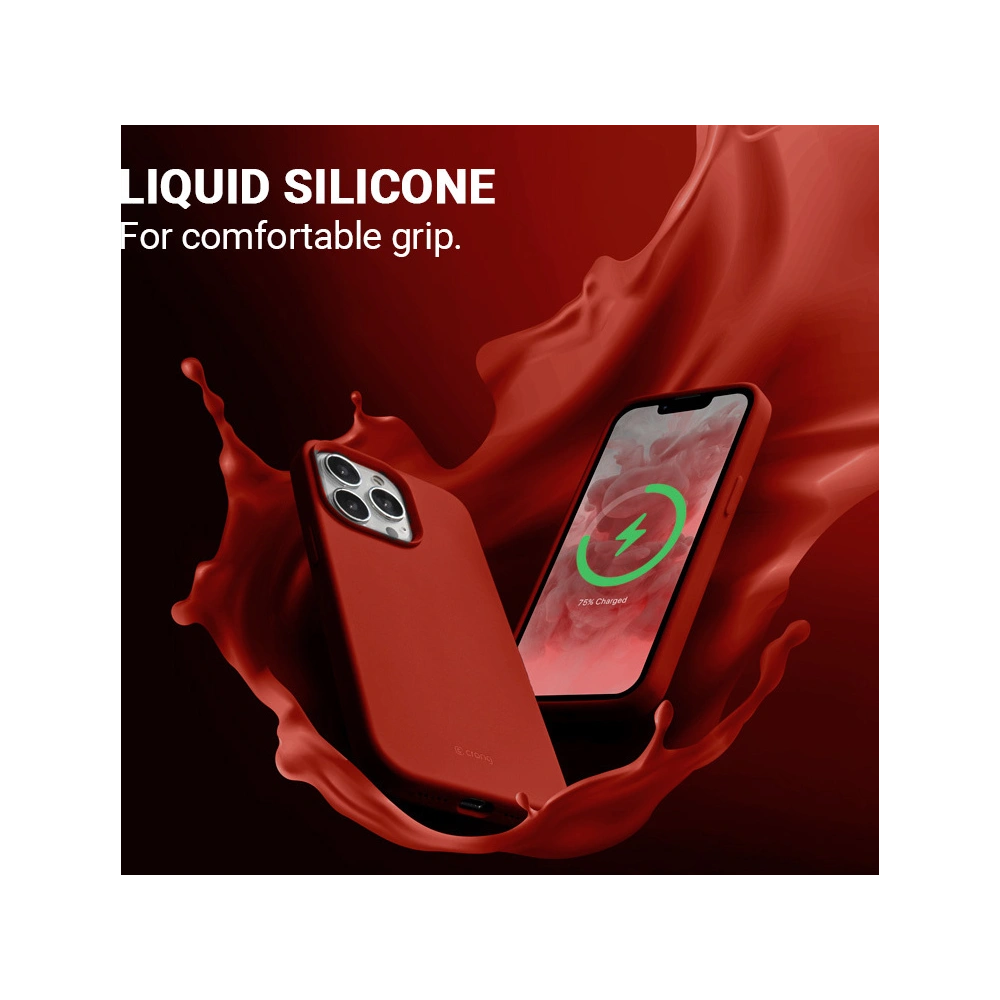 Etui Crong Color Cover Magnetic MagSafe Apple iPhone 13 Pro Max (czerwony)