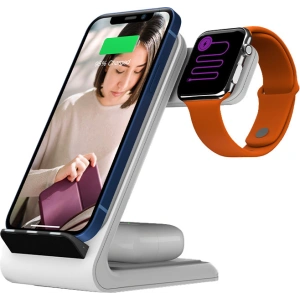 Kup Ładowarka bezprzewodowa STM ChargeTree Swing 3w1 do Apple iPhone, AirPods i Watch (biały) - STM31 - {ean13} - Sklep Home Screen