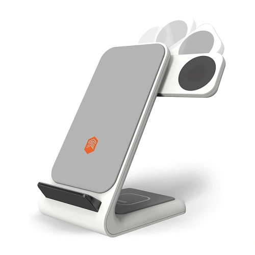 Kup Încărcător wireless STM ChargeTree Swing 3 în 1 pentru Apple iPhone, AirPods și Watch (alb) - STM31 - {ean13} - Sklep Home Screen