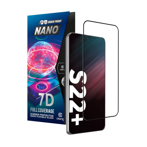 Kup Hybriertes Glas Crong 7D Nano Flexibles Glas Samsung Galaxy S22+ Plus - CRG445 - {ean13} - Sklep Home Screen