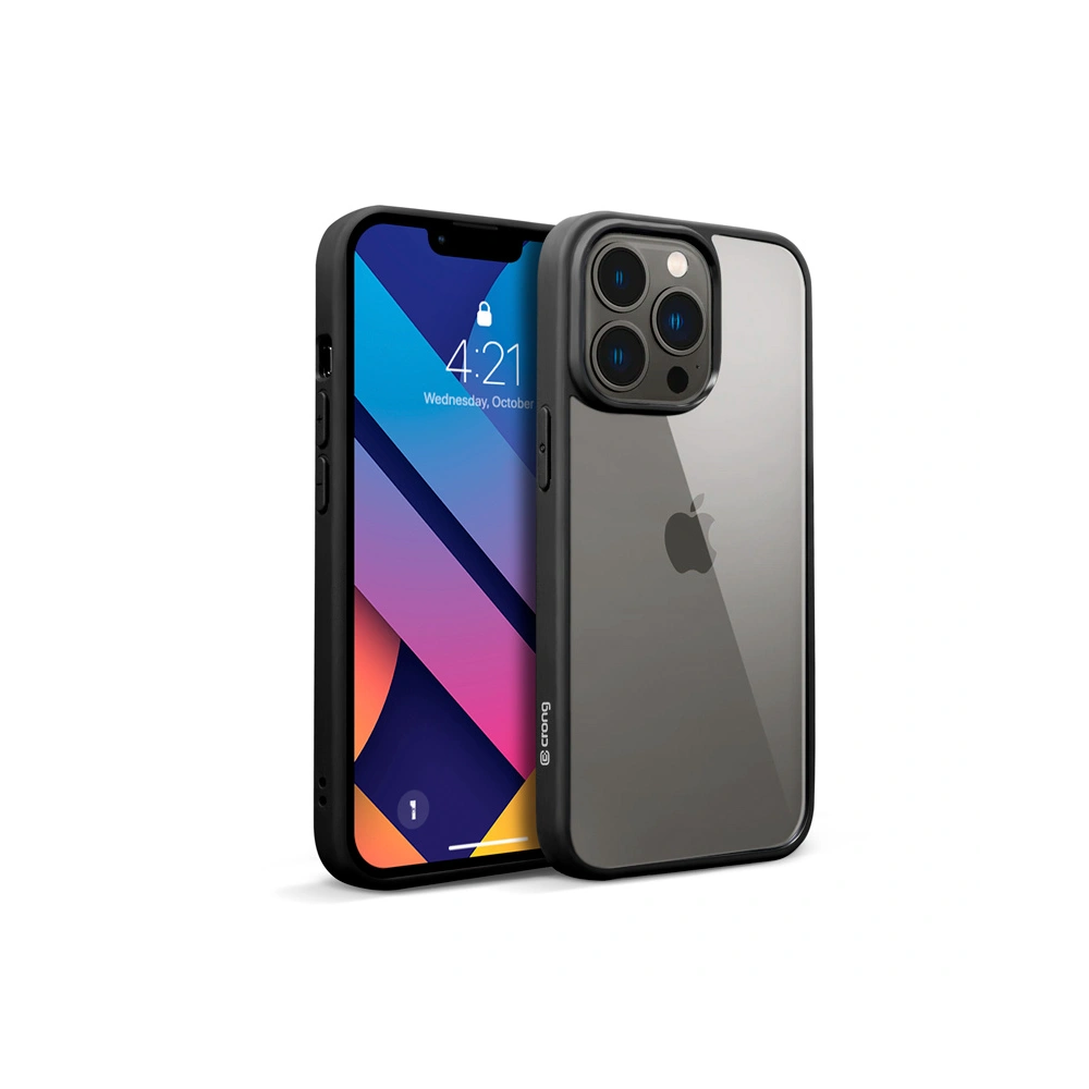 Etui Crong Clear Cover Apple iPhone 13 Pro (czarny)