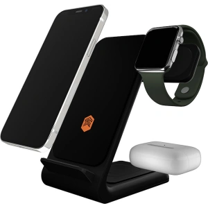 Ładowarka bezprzewodowa STM ChargeTree Swing 3w1 do Apple iPhone, AirPods i Watch (czarny)
