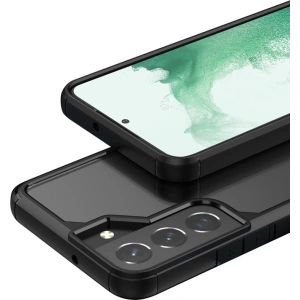 Kup Etui Crong Hybrid Clear Cover Samsung Galaxy S22 (negru) - CRG467 - {ean13} - Sklep Home Screen
