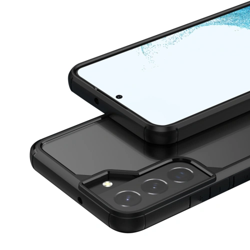 Kup Case Crong Hybrid Clear Cover Samsung Galaxy S22+ Plus (schwarz) - CRG468 - {ean13} - Sklep Home Screen