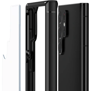 Kup Case Crong Hybrid Clear Cover Samsung Galaxy S22 Ultra (schwarz) - CRG469 - {ean13} - Sklep Home Screen