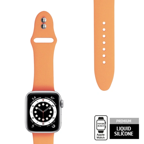 Kup Pasek Crong Liquid Apple Watch 4/5/6/7/SE/8/9/10 40/41/42mm (oranžový) - CRG473 - {ean13} - Sklep Home Screen