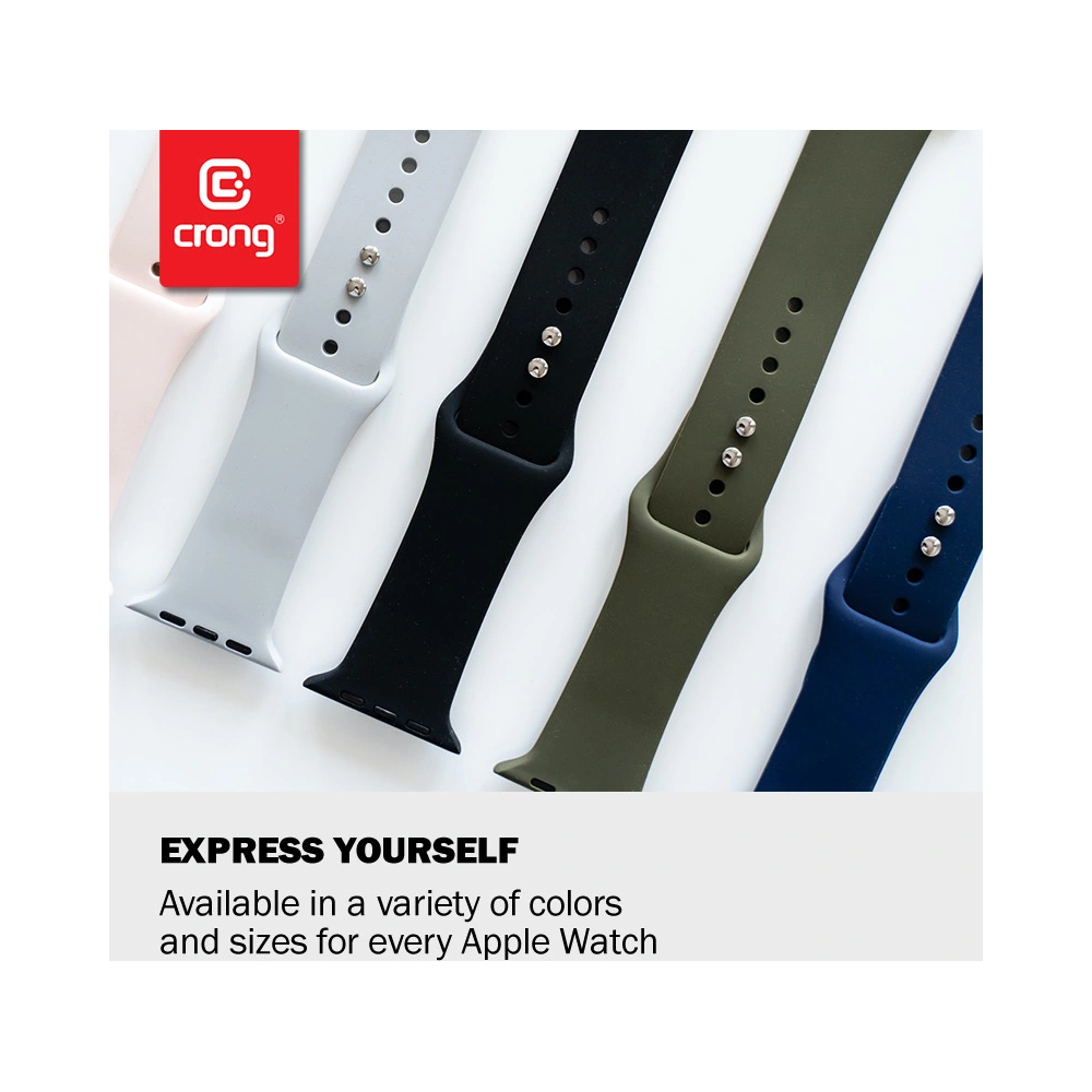 Pasek Crong Liquid Apple Watch 4/5/6/7/SE/8/9/Ultra 44/45/49mm (malinowy)