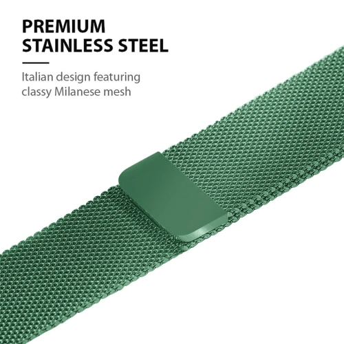 Kup Bransoleta Crong Milano Steel Apple Watch 4/5/6/7/SE/8/9 40/41mm (zelená) - CRG477 - {ean13} - Sklep Home Screen