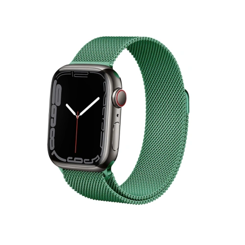 Kup Bransoleta Crong Milano Steel Apple Watch 4/5/6/7/SE/8/9 40/41mm (zelená) - CRG477 - {ean13} - Sklep Home Screen
