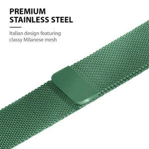 Kup Bransoleta Crong Milano Steel Apple Watch 4/5/6/7/SE/8/9/Ultra 44/45/49mm (grün) - CRG478 - {ean13} - Sklep Home Screen