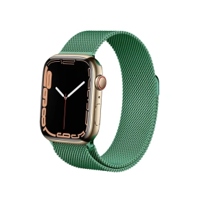Kup Bransoleta Crong Milano Steel Apple Watch 4/5/6/7/SE/8/9/Ultra 44/45/49mm (grün) - CRG478 - {ean13} - Sklep Home Screen