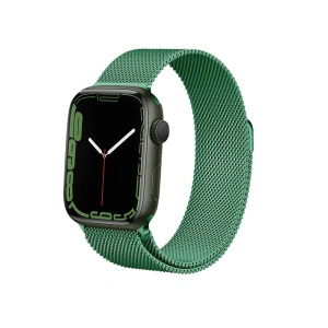 Kup Bransoleta Crong Milano Steel Apple Watch 4/5/6/7/SE/8/9/Ultra 44/45/49mm (grün) - CRG478 - {ean13} - Sklep Home Screen