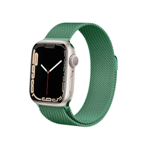 Kup Bransoleta Crong Milano Steel Apple Watch 4/5/6/7/SE/8/9/Ultra 44/45/49mm (grün) - CRG478 - {ean13} - Sklep Home Screen
