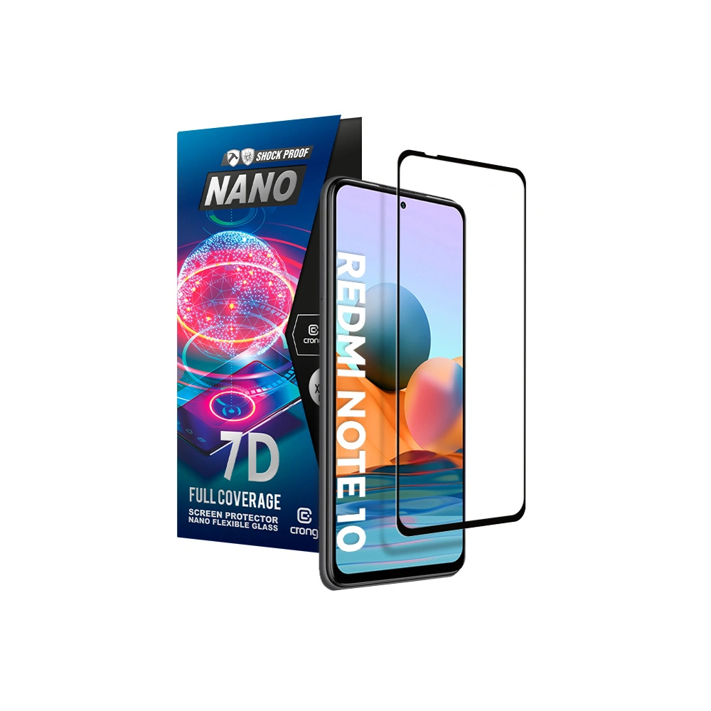 Szkło hybrydowe Crong 7D Nano Flexible Glass Xiaomi Redmi Note 10 5G