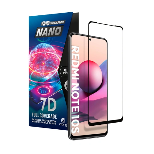 Kup Hybriertes Glas Crong 7D Nano Flexibles Glas Xiaomi Redmi Note 10S - CRG490 - {ean13} - Sklep Home Screen