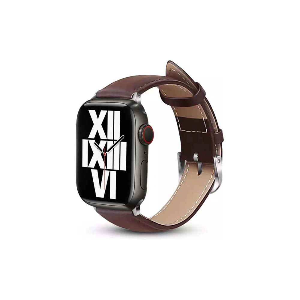 Pasek Crong Noble Band Apple Watch 4/5/6/7/SE/8/9/10 40/41/42mm (Espresso)