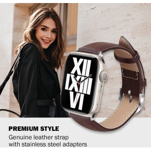 Kup Crong Noble Band Apple Watch 4/5/6/7/SE/8/9/10 40/41/42mm (Espresso) - CRG493 - {ean13} - Sklep Home Screen