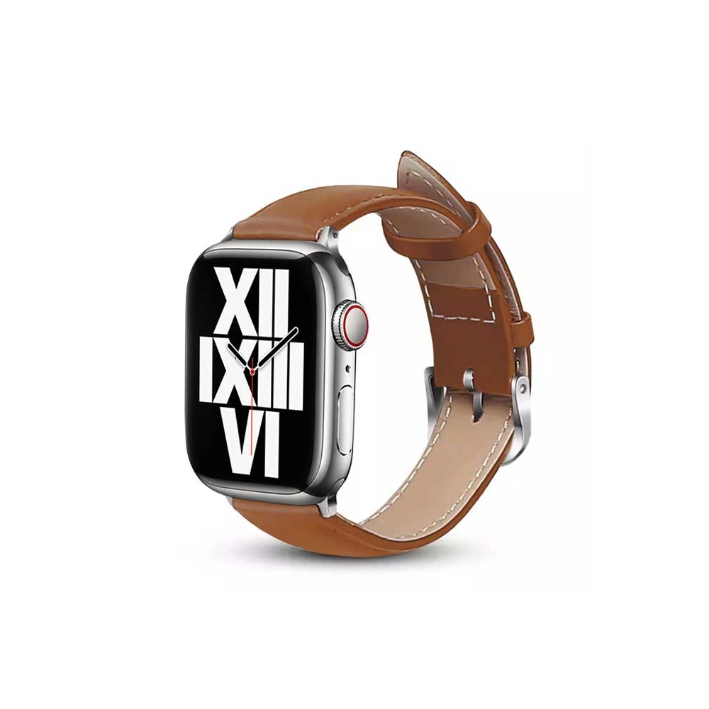 Pasek Crong Noble Band Apple Watch 4/5/6/7/SE/8/9/Ultra 44/45/49mm (Mokka)