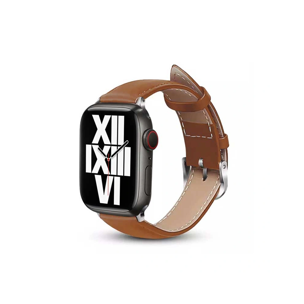 Pasek Crong Noble Band Apple Watch 4/5/6/7/SE/8/9/Ultra 44/45/49mm (Mokka)