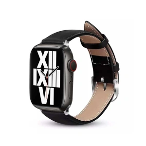 Kup Crong Noble Band Apple Watch 4/5/6/7/SE/8/9/Ultra 44/45/49mm (Schwarz Noir) - CRG498 - {ean13} - Sklep Home Screen