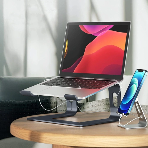 Kup Podstawka pod laptopa aluminiowa Crong AluBench (grafit) - CRG500 - {ean13} - Sklep Home Screen