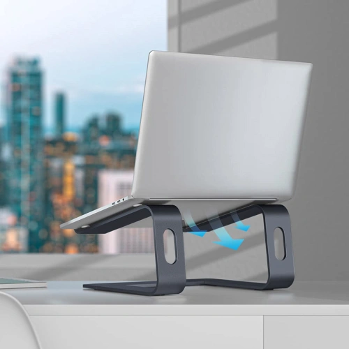 Kup Podstawka pod laptopa aluminiowa Crong AluBench (grafit) - CRG500 - {ean13} - Sklep Home Screen