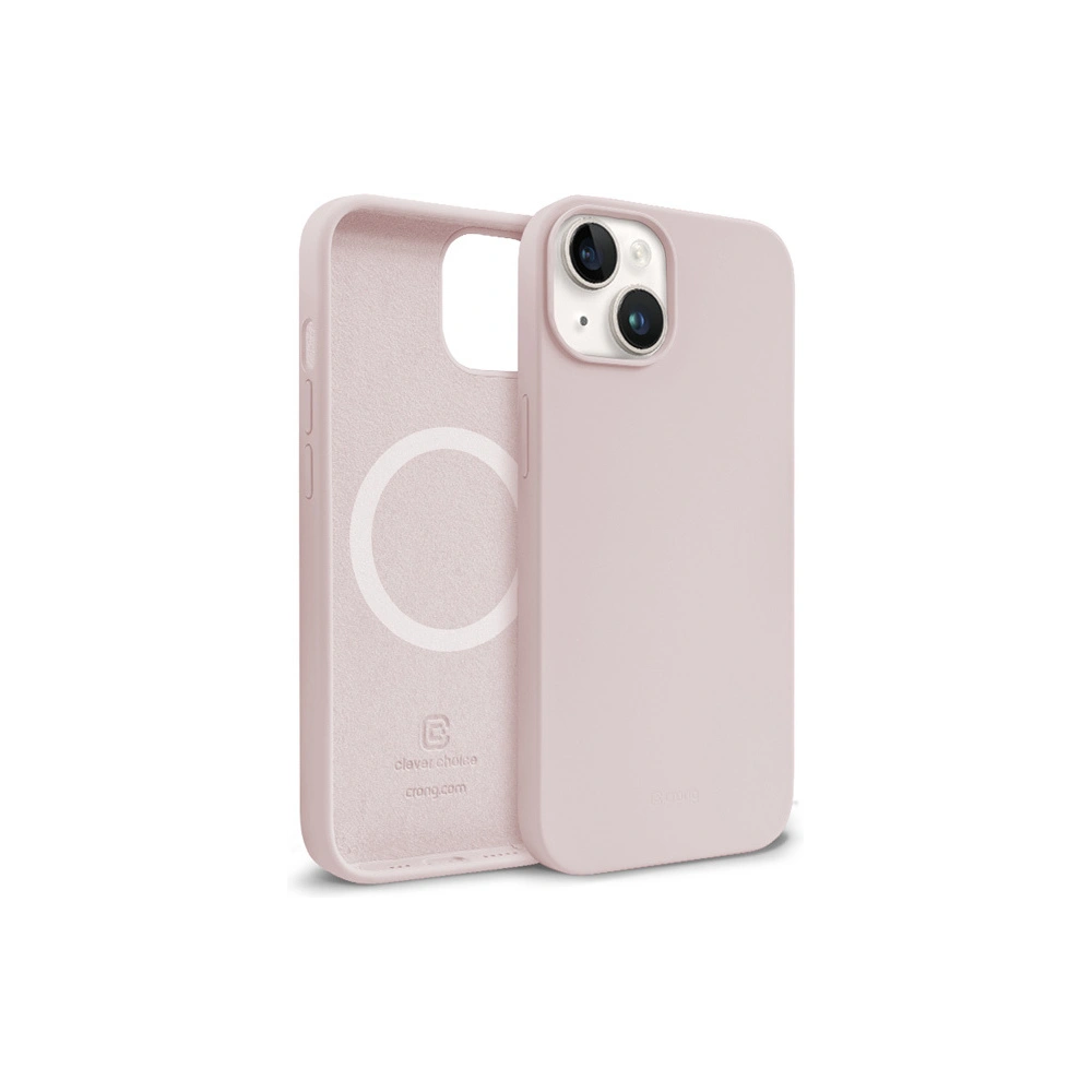Etui Crong Color Cover Magnetic MagSafe Apple iPhone 14/13 (piaskowy róż)