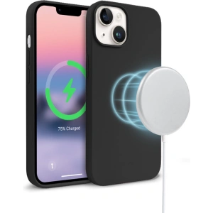 Etui Crong Color Cover Magnetic MagSafe Apple iPhone 14 Plus / 15 Plus (czarny)